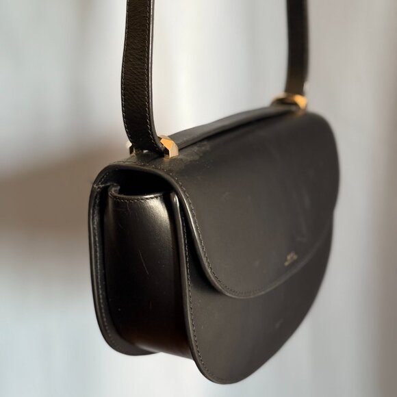 APC Saddle Bag ~ Black Leather - Picture 3 of 8